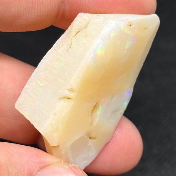 Huge Rare Professional Exotic Single Rough Brazilian Raw Opal Full Color Bar - Picture 8 of 11